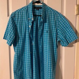 Polo by Ralph Lauren Blue Checkered Men's Shirt